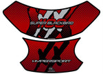 モトグラフィックス タンクパッド RED／SLV CBR1100XX BLACKB