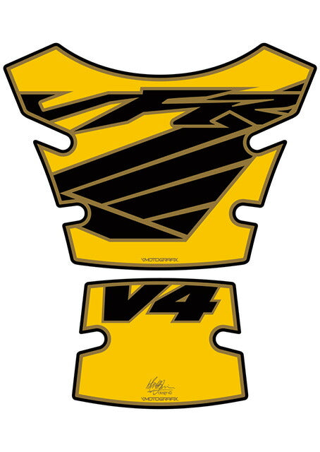 モトグラフィックス タンクパッド YEL／GLD VFR800 98-12