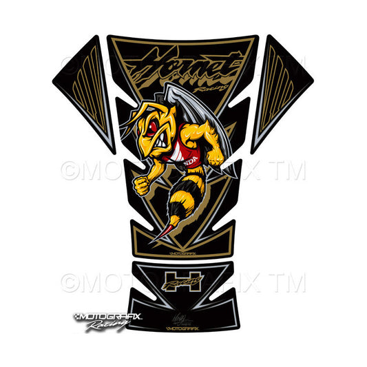 モトグラフィックス タンクパッド BLK／GLD Hornet 250／600／900