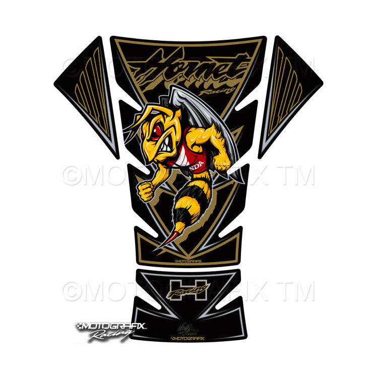 モトグラフィックス タンクパッド BLK／GLD Hornet 250／600／900