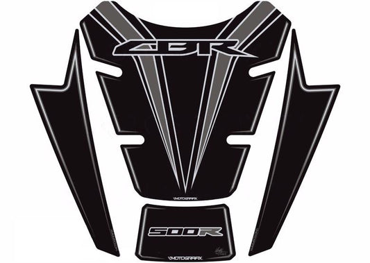 モトグラフィックス タンクパッド BLK／GRY CBR500R 16-