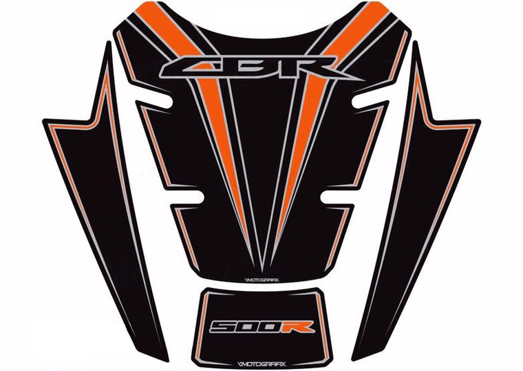 モトグラフィックス タンクパッド BLK／ORG CBR500R 16-