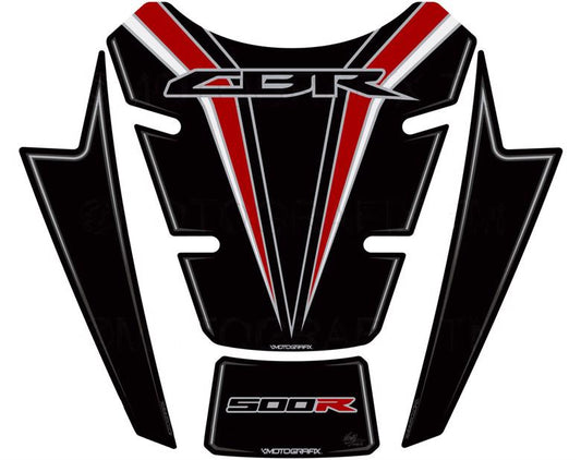 モトグラフィックス タンクパッド BLK／RED CBR500R 16-