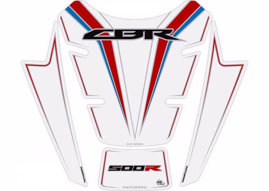 モトグラフィックス タンクパッド WHT／RED／BLU CBR500R 16-