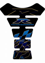 モトグラフィックス タンクパッド BLK／BLU KAWASAKI SPINE