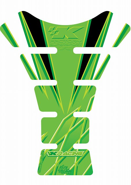 モトグラフィックス タンクパッド GRN KAWASAKI SPINE