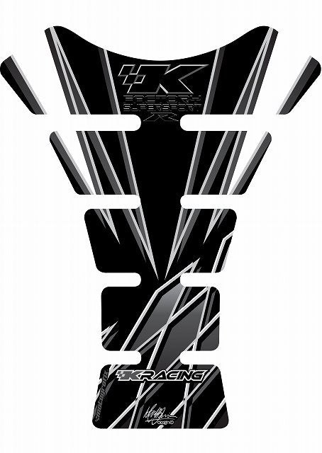 モトグラフィックス タンクパッド BLK KAWASAKI SPINE