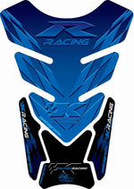 モトグラフィックス タンクパッド BLU KAWASAKI QUADPAD