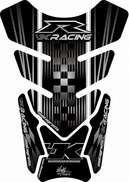 モトグラフィックス タンクパッド BLK KAWASAKI QUADPAD