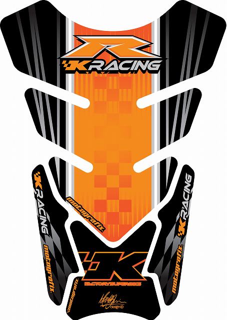 モトグラフィックス タンクパッド ORG KAWASAKI QUADPAD
