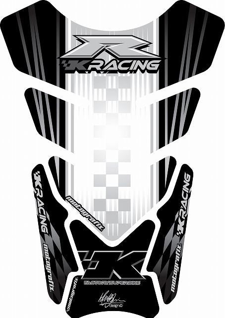 モトグラフィックス タンクパッド SLV KAWASAKI QUADPAD