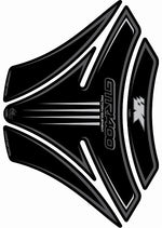 モトグラフィックス タンクパッド BLK／SLV GTR1400