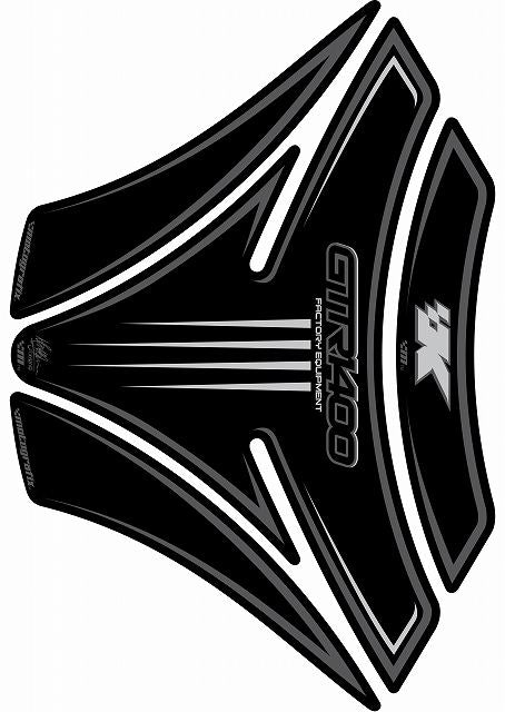 モトグラフィックス タンクパッド BLK／SLV GTR1400
