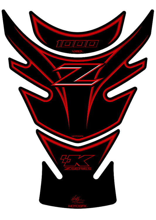 モトグラフィックス タンクパッド RED Z1000 10-