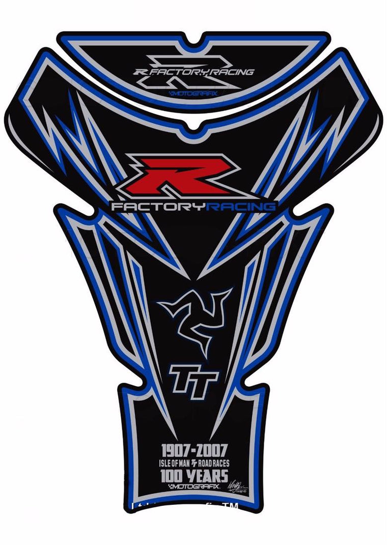 モトグラフィックス タンクパッド BLK／BLU GSX-R1000 17-