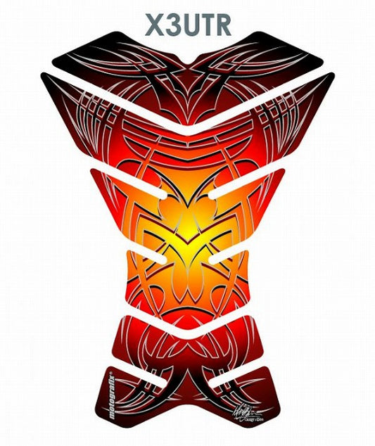 モトグラフィックス タンクパッド OR／RED X3 SERIES