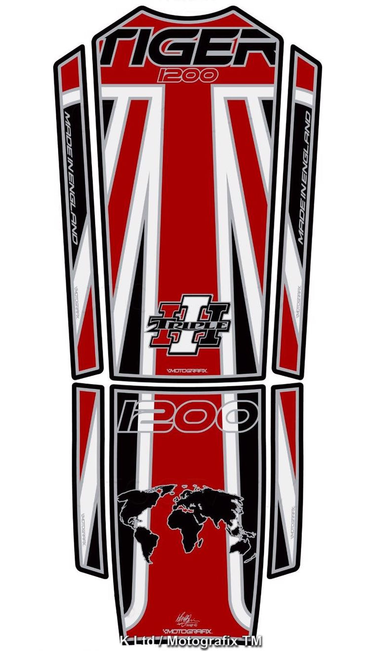 モトグラフィックス タンクパッド UNION JACK／BK／RD Tiger1200 18-
