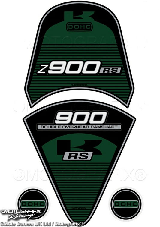 モトグラフィックス｜モトグラフィックス タンクパッド＆リアテール GRN／BLK Z900RS 17-20｜MT-TK026DG