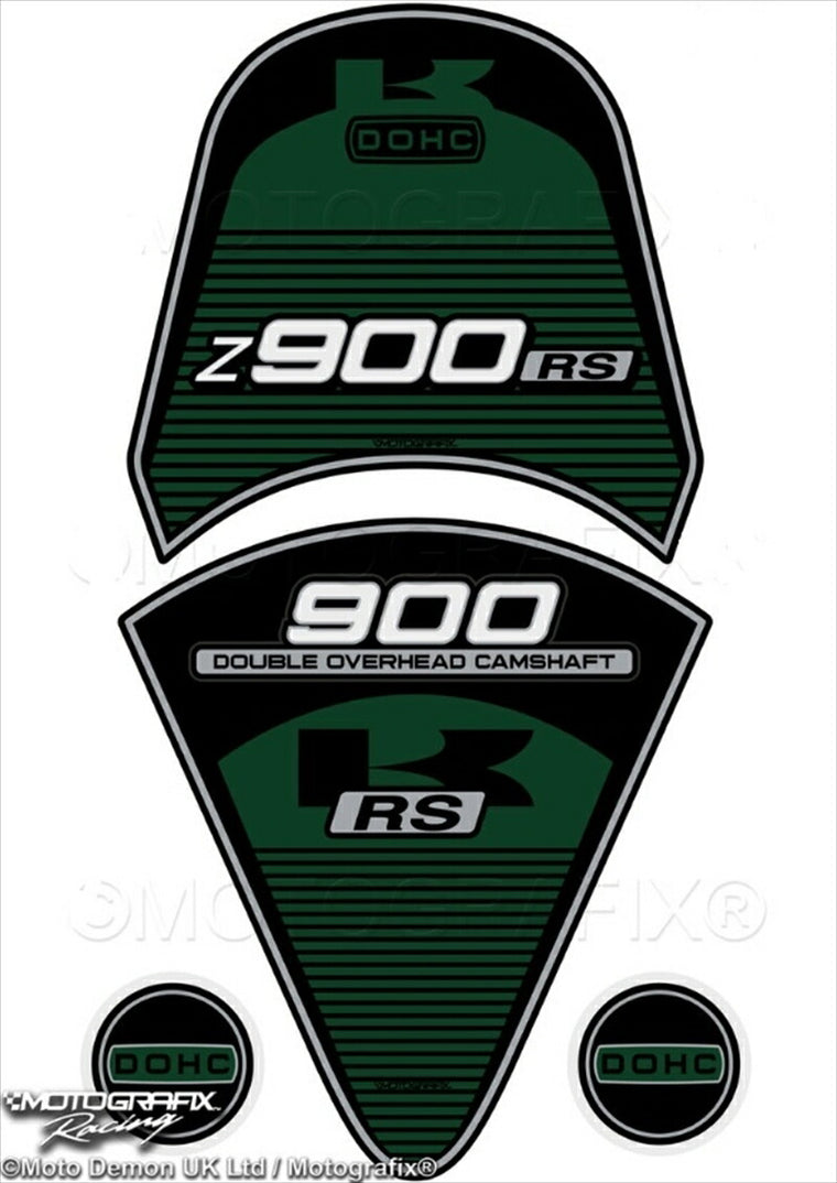 モトグラフィックス｜モトグラフィックス タンクパッド＆リアテール GRN／BLK Z900RS 17-20｜MT-TK026DG