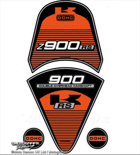 モトグラフィックス｜モトグラフィックス タンクパッド＆リアテール ORG／BLK Z900RS 17-20｜MT-TK026O