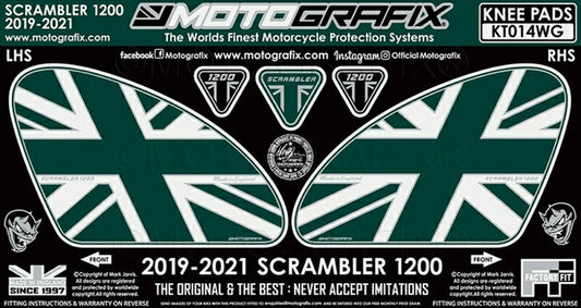 モトグラフィックス｜ボディパッド KNEE TRIUMPH Scrambler1200 19-21｜MT-KT014WG