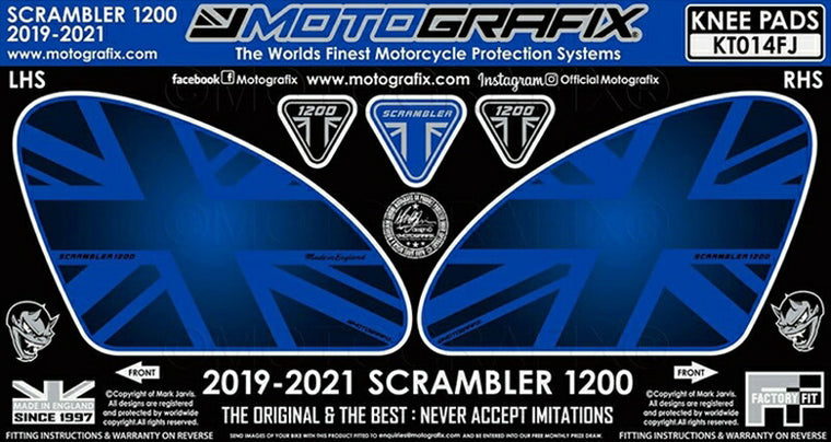 モトグラフィックス｜ボディパッド KNEE TRIUMPH Scrambler1200 19-21｜MT-KT014FJ