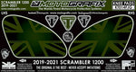 モトグラフィックス｜ボディパッド KNEE TRIUMPH Scrambler1200 19-21｜MT-KT014FJG