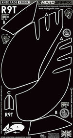 モトグラフィックス｜ボディパッド KNEE BMW R Nine T 14-21｜MT-KB020K