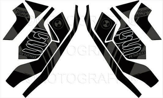 モトグラフィックス｜Number Board Protector BMW R1250GS Adventure 21-(Triple Black Edition)｜MT-BRG003TB