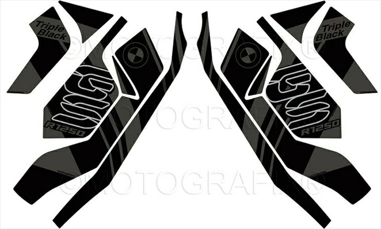モトグラフィックス｜Number Board Protector BMW R1250GS Adventure 21-(Triple Black Edition)｜MT-BRG003TB