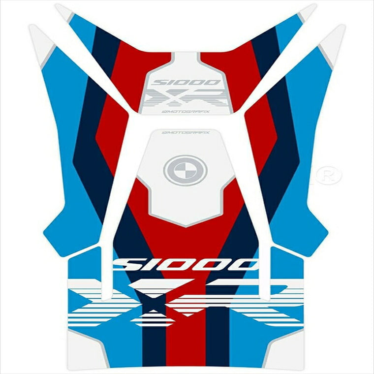 モトグラフィックス｜タンクパッド WHT/BLU/RED BMW S1000XR M Performance Special Edition 20-22｜MT-TB050MP