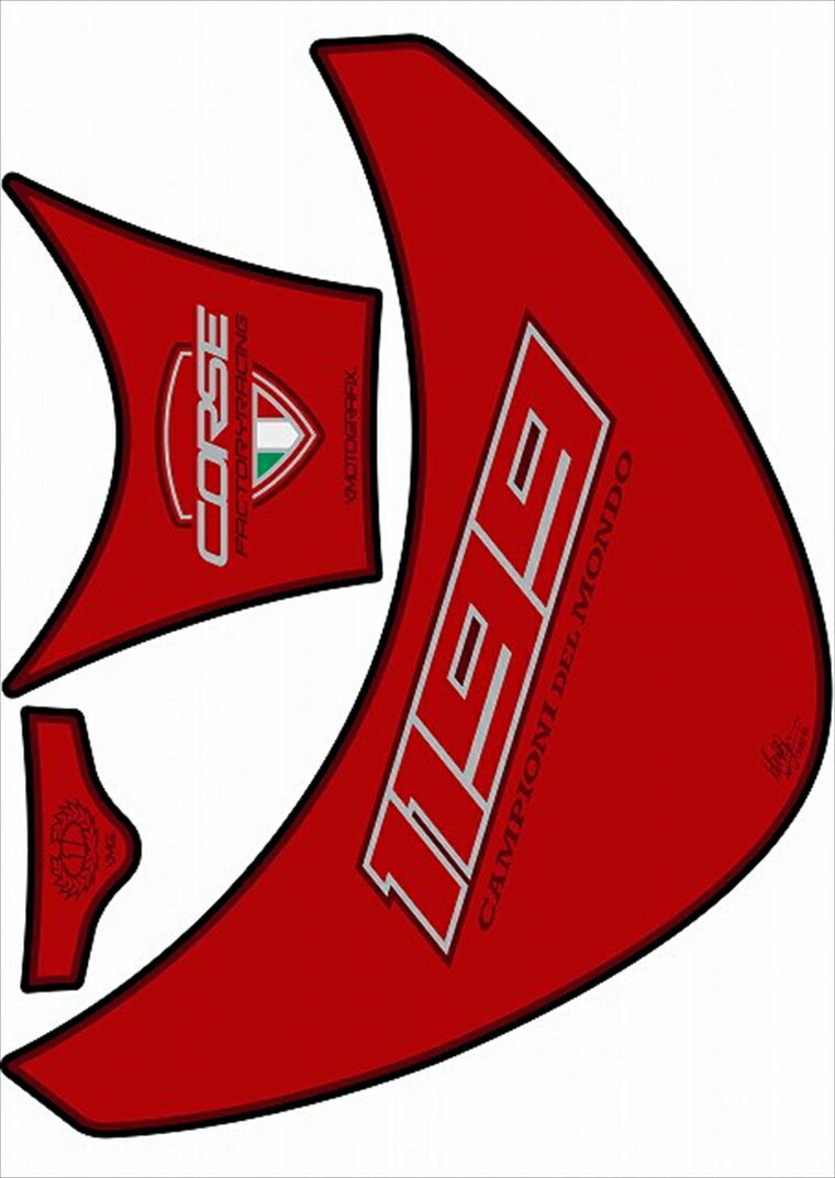 モトグラフィックス｜タンクパッド RED/RED DUCATI 1199PANIGALE｜MT-TD020RR