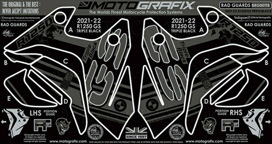 モトグラフィックス｜Number Board Protector BMW R1250GS 21-22 Triple Black Edition｜MT-BRG001TB