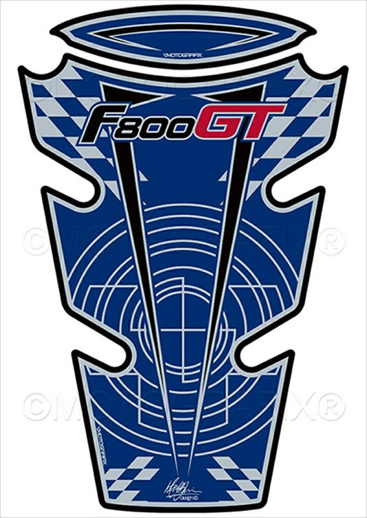 モトグラフィックス｜タンクパッド BLU/BLK/SIL BMW F800GT 13-20｜MT-TB018B