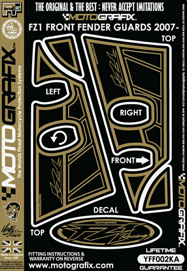 モトグラフィックス｜FRONT FENDER KIT FZ1 Fazer 06-16｜MT-YFF002KA