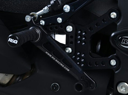 アールアンドジー R＆G 可変レーシングステップキット ブラック ZX-6R 19- カタログ品番：P103-6938 メーカー品番：RG-RSET36BK