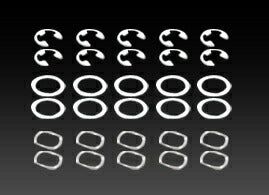 SUNSTAR サンスター プレミアム部品 Eクリップ10個 フラットワッシャー10個 ウェーブワッシャー10個 セミフローティング カタログ品番：P055-6498 メーカー品番：WS14-10W