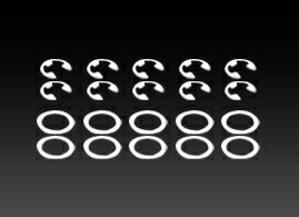 SUNSTAR サンスター プレミアム部品 Eクリップ10個 フラットワッシャー10個 フルフローティング カタログ品番：P061-1912 メーカー品番：WS14-10F