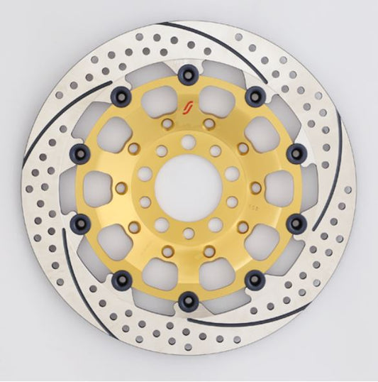 SUNSTAR BRAKE サンスター プレミアムR ホールスリット 左 φ310 セミフローティング カタログ品番：P087-3640 メーカー品番：ES203WL