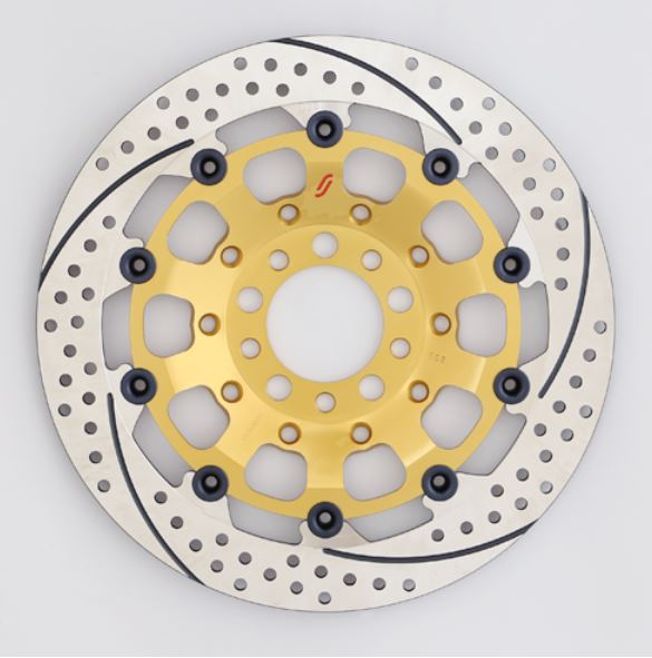SUNSTAR BRAKE サンスター プレミアムR ホールスリット 左 φ310 セミフローティング カタログ品番：P087-3640 メーカー品番：ES203WL