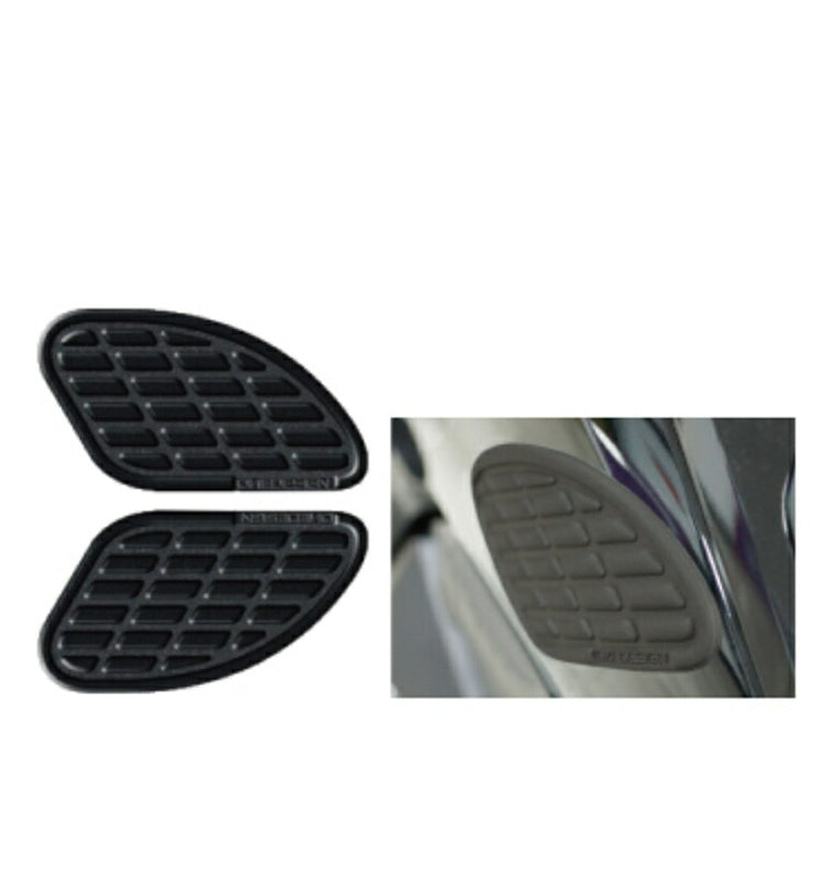 ROUGH&ROAD ラフ＆ロード print ニーグリップパッド BLACK LEATHER カタログ品番：P103-1266 メーカー品番：PI1012-13P