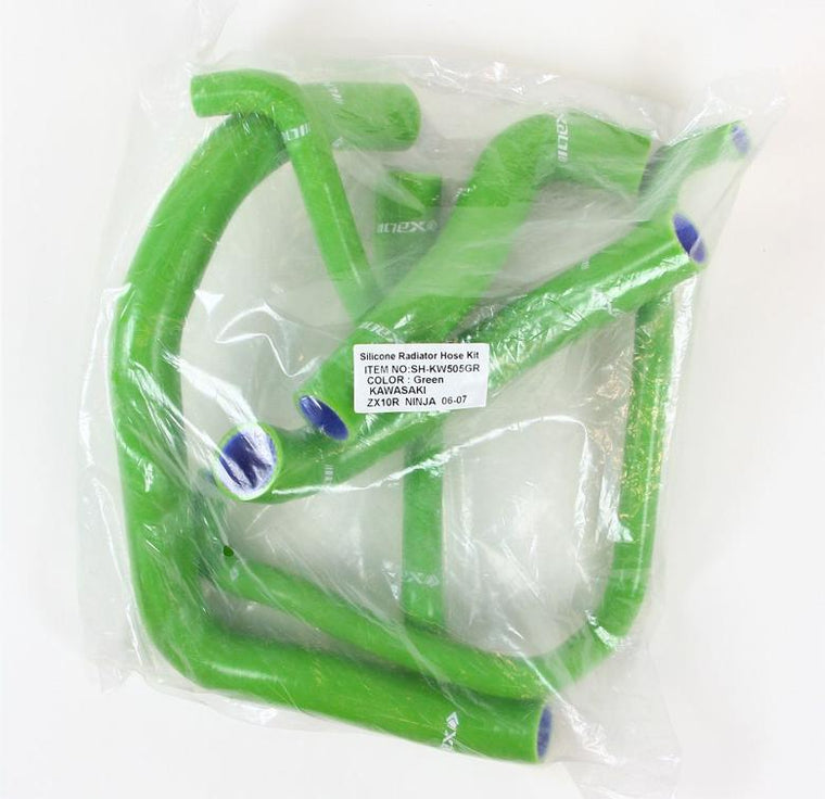 ネックスパフォーマンス ネックス.P シリコンラジエターホースKIT グリーン ZX-10R 06-07 カタログ品番：P044-1529 メーカー品番：SH-KW505GR
