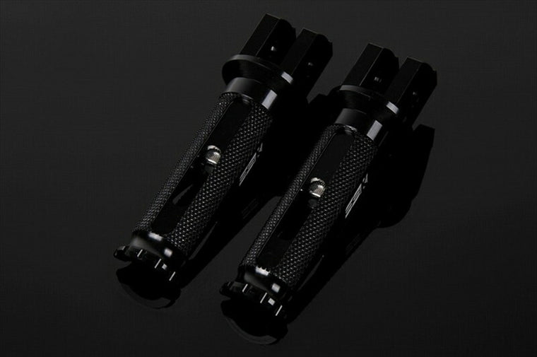 SPEEDRA アルミ削タンデムステップ レーシング パッセンジャー用／取付部カラー:ブラック／ステップバーカラー:ブラック AFPR204BK