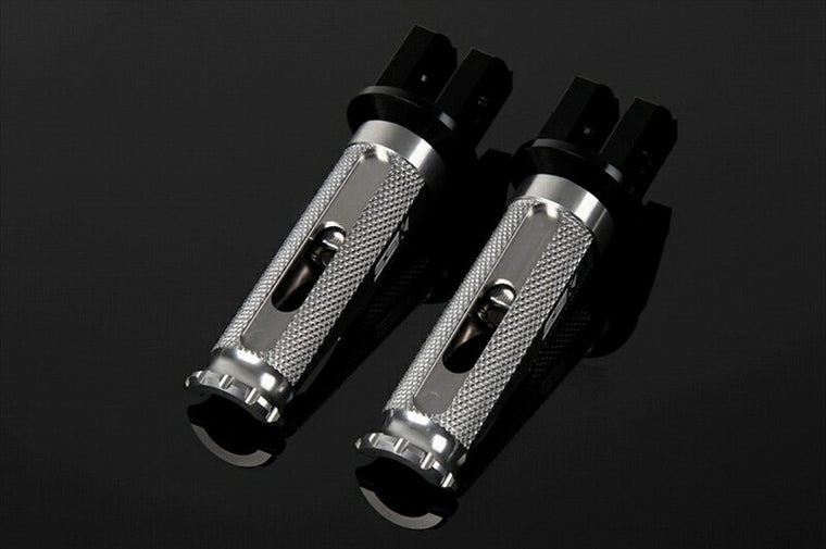 SPEEDRA アルミ削タンデムステップ レーシング パッセンジャー用／取付部カラー:ブラック／ステップバーカラー:チタン AFPR204TM
