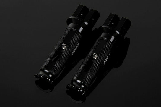 SPEEDRA アルミ削出ステップ レーシング ライダー 取付部カラー:ブラック ステップバーカラー:ブラック AFPR211BK