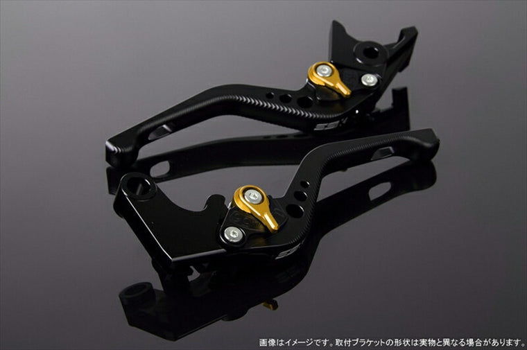 SPEEDRA アジャストレバー 3Dショート Mブラック／Mゴールド NINJA1000 17-18 Z1000 17-18 Z900RS LVFM028BK-GD