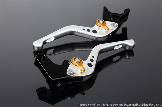 SPEEDRA アジャストレバー 3Dショート Mシルバー／Mゴールド NINJA1000 17-18 Z1000 17-18 Z900RS LVFM028SR-GD