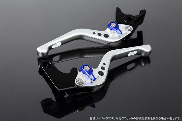 SPEEDRA アジャストレバー 3Dショート Mシルバー／Mブルー NINJA1000 17-18 Z1000 17-18 Z900RS LVFM028SR-BE