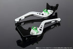 SPEEDRA アジャストレバー 3Dショート Mシルバー／Mグリーン NINJA1000 17-18 Z1000 17-18 Z900RS LVFM028SR-GN