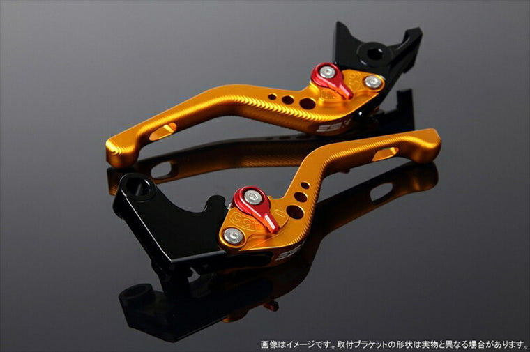 SPEEDRA アジャストレバー 3Dショート Mゴールド／Mレッド NINJA1000 17-18 Z1000 17-18 Z900RS LVFM028GD-RD